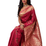 Tangail Benarashi Silk Katan Sareee