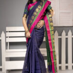 Royal Blue Cotton Saree