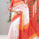 Tangail Silk Print Saree