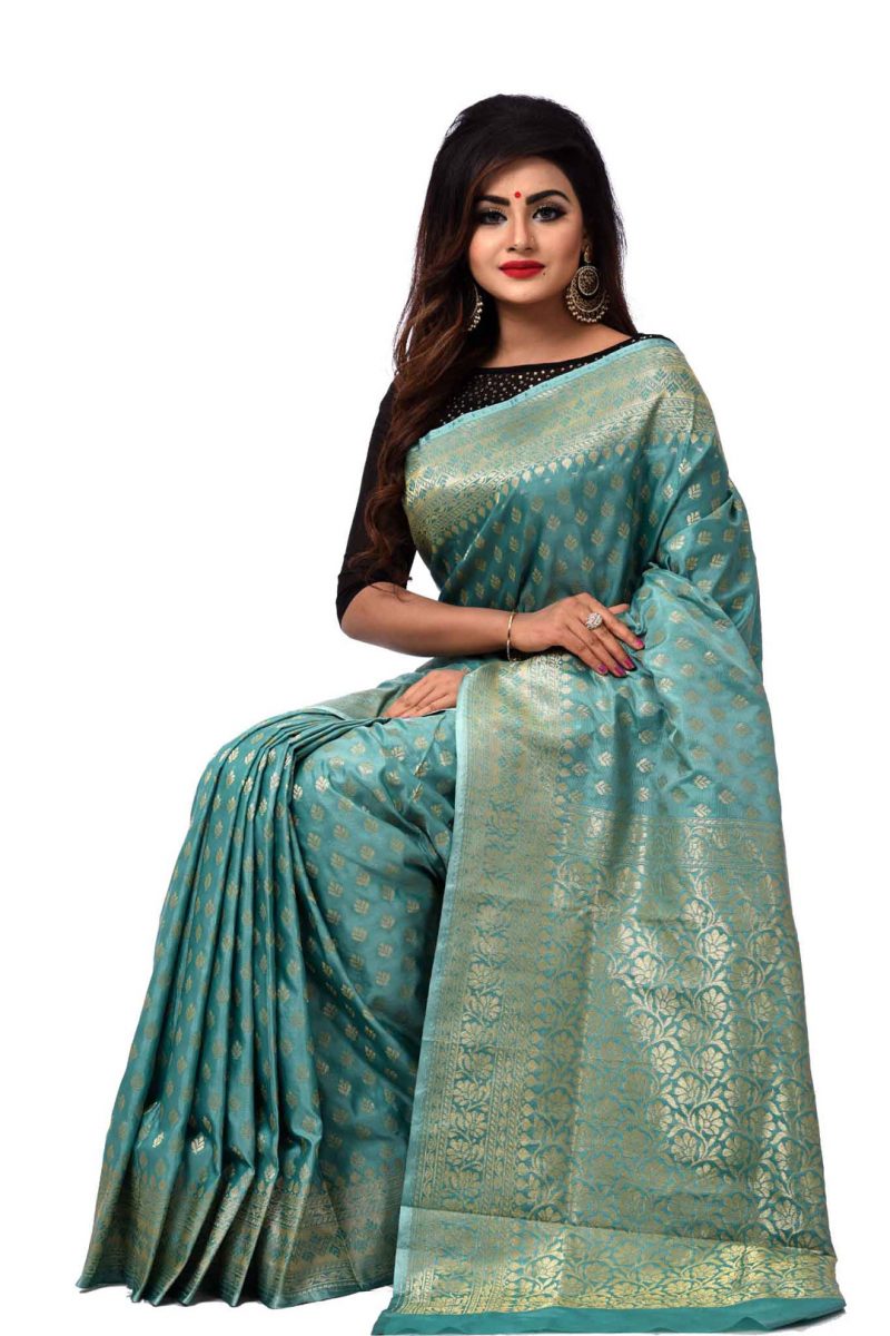Tangail Benarashi Silk Katan Saree