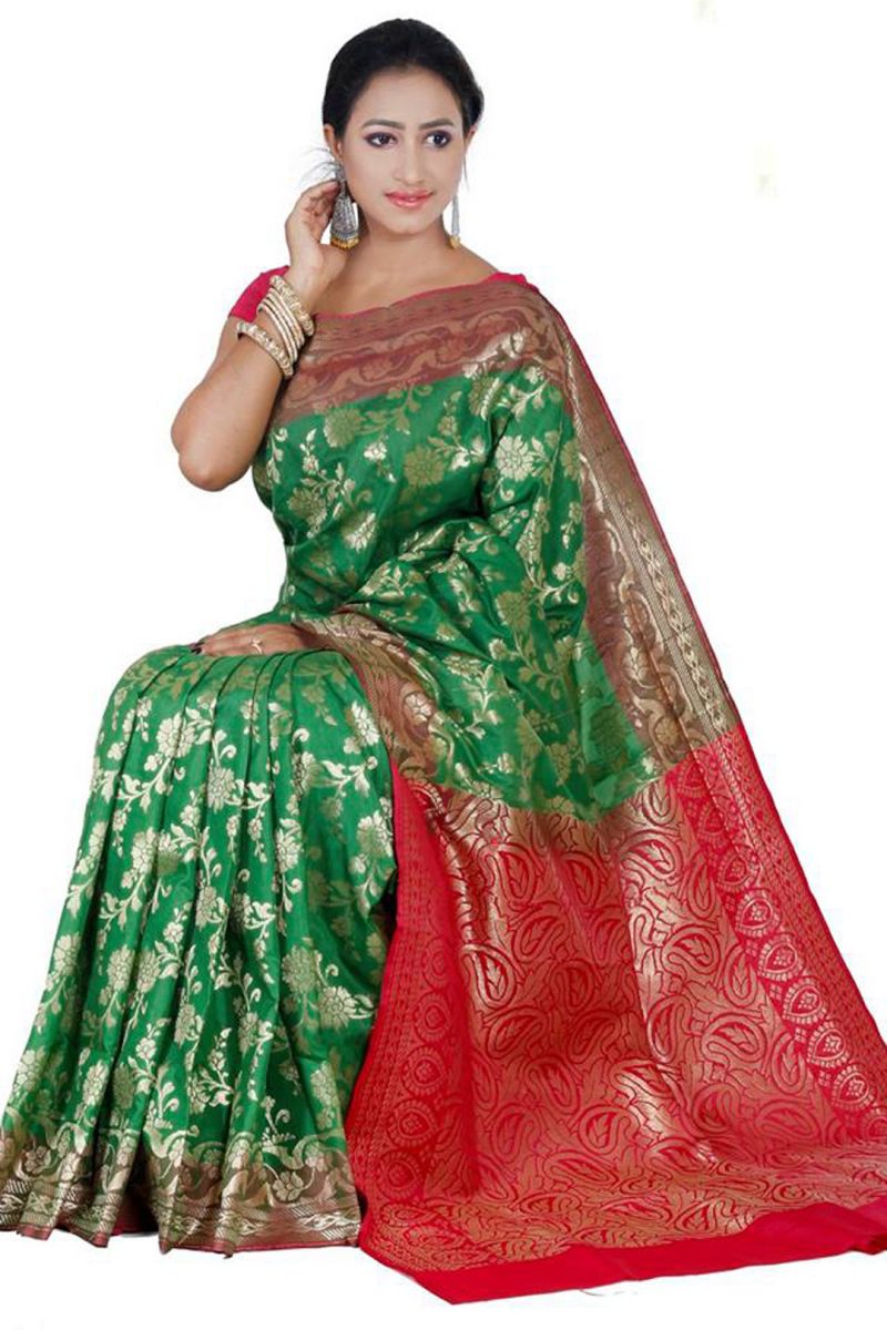 Tangail Benarashi Silk Katan Saree