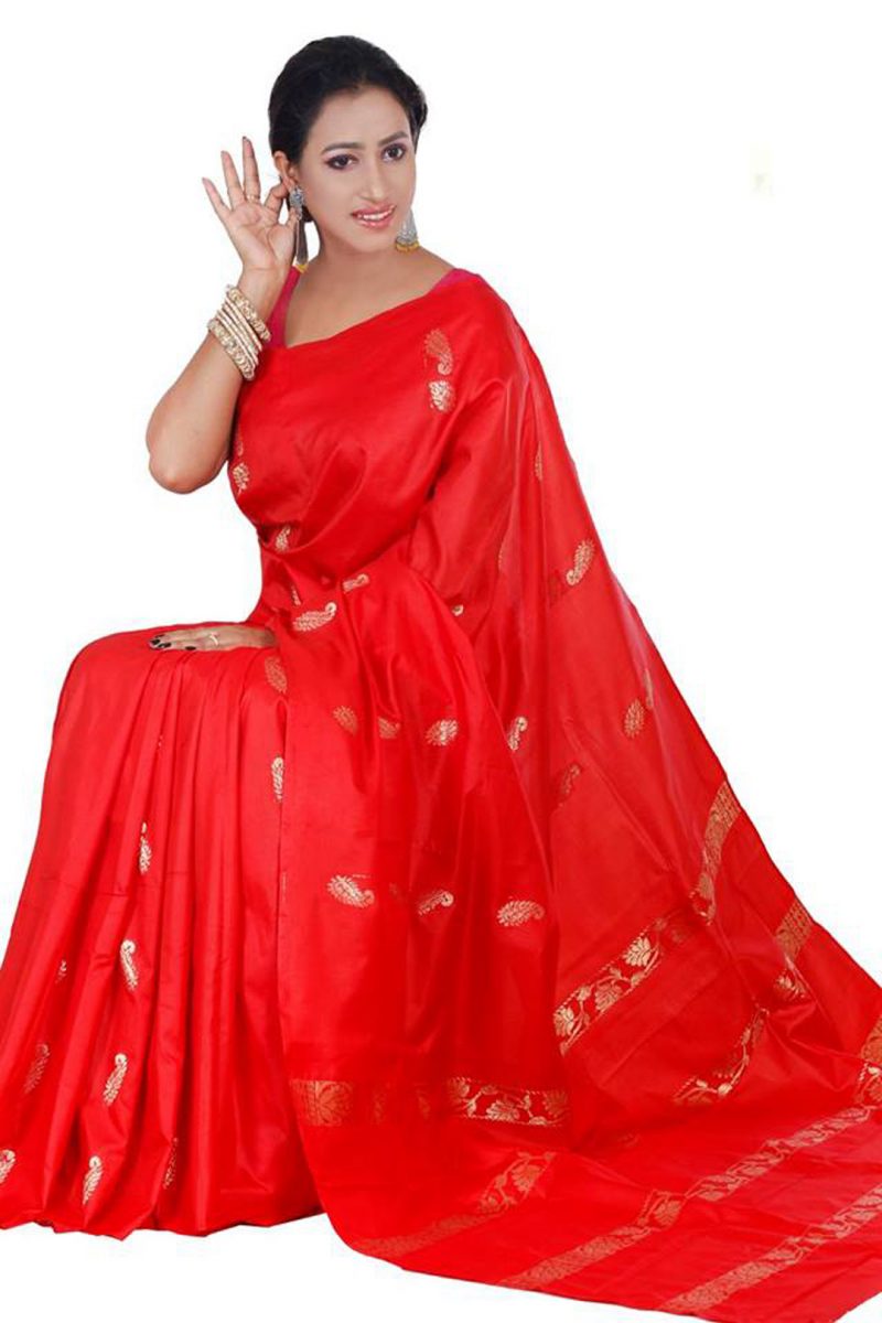 Tangail Benarashi Silk Katan Saree
