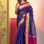 Blue Half Silk Saree