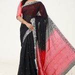 Black Half Silk saree