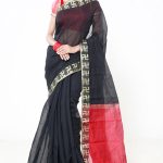 Black Half Silk Saree