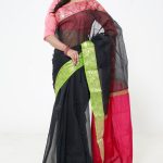 Black Half Silk saree