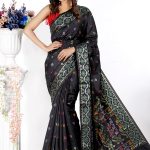 Black Half Silk Saree