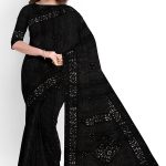 Black Half Silk Saree