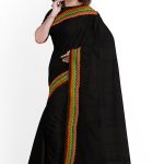 Black Half Silk saree