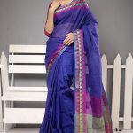 Blue Half Silk Saree