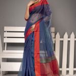 Blue Color Half Silk Saree