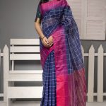 Blue Half Silk Saree