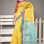 Yellow Color Half Silk Saree