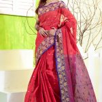 Red Color Cotton Saree