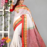 White Color Cotton Saree