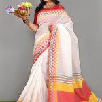 White Color Cotton Saree