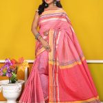Pink Half Silk Saree
