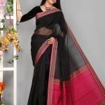 Black Half Silk Saree