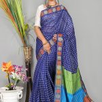 Blue Half Silk Saree