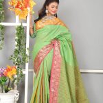 Green Half Silk Saree