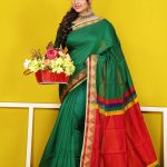 Green Half  Silk  Saree