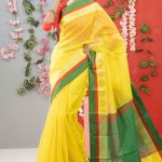 Yellow Half Silk Saree