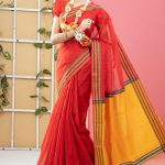 Red Half Silk Saree