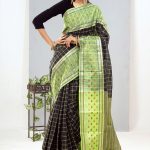 Black Color Cotton Saree