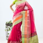 Magenta Half Silk Saree