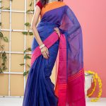 Blue Color Half Silk Saree