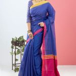 Blue Color Half Silk Saree