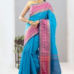 Light Blue Color Cotton Saree