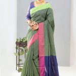 Green Color Half Silk Saree