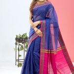Blue Half Silk Saree