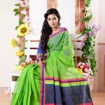 Green Color Half Silk Saree