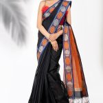 Black Half Silk Saree