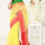 Yellow Half Silk Saree