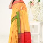 Yellow Half Silk Saree