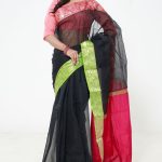 Black Half  Silk  Saree