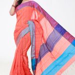 Orange Half Silk Saree