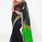 Black Half Silk Saree
