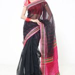Black Half Silk Saree