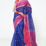 Blue Color Cotton Saree