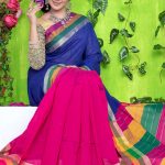 Multi-Color Half  Silk  Saree