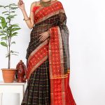 Black Half  Silk  Saree