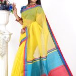 Yellow Half Silk Saree