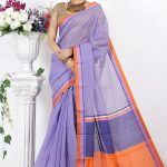 Purple Half Silk Saree