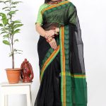 Black Half Silk Saree