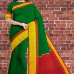 Green Half Silk Saree