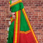 Green Half Silk Saree